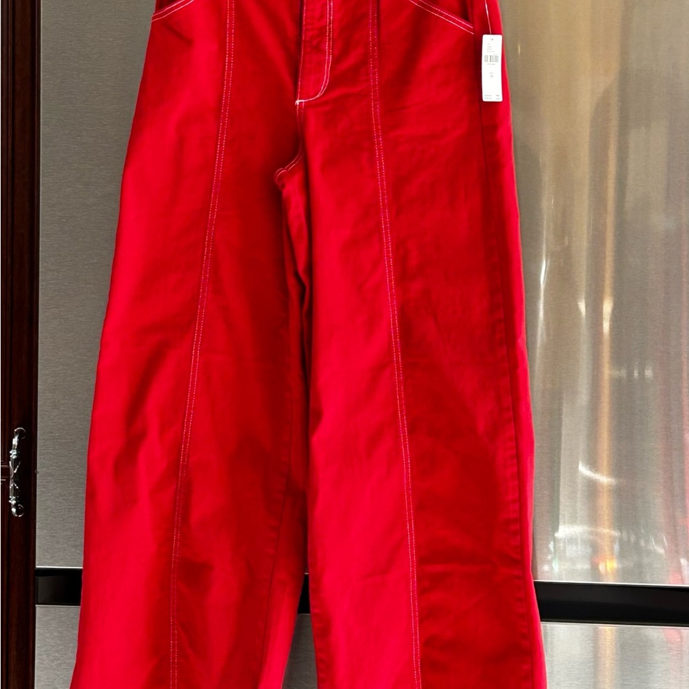 Anthropologie women’s Bright Red Casual Pants
